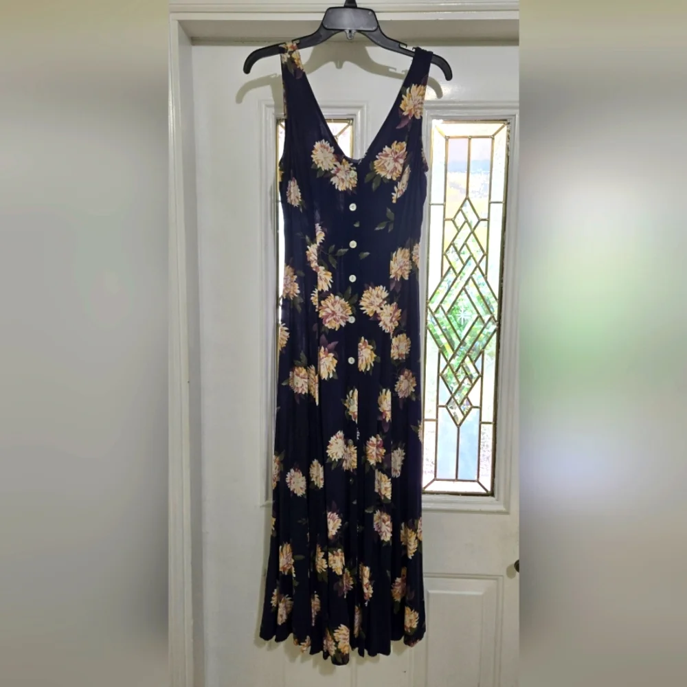 VINTAGE Express Floral Dress - Picture 1 of 7